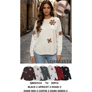 Sweter damski okrągły