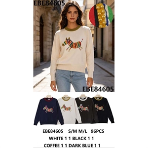 Sweter damski okrągły  S/M-M/L