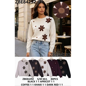 Sweter damski okrągły  S/M-M/L