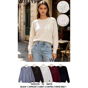 Sweter damski okrągły