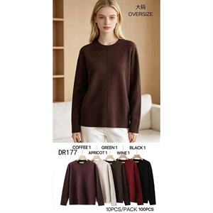 Sweter damski okrągły