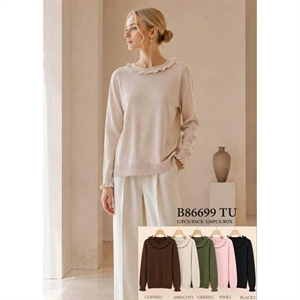 Sweter damski okrągły