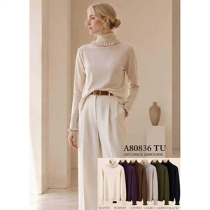 Sweter damski z golfem
