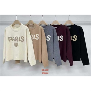 Sweter damski okrągły