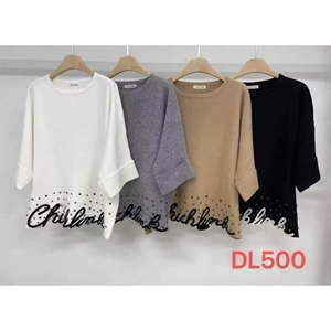 Sweter damski okrągły