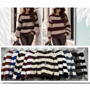 Sweter damski okrągły
