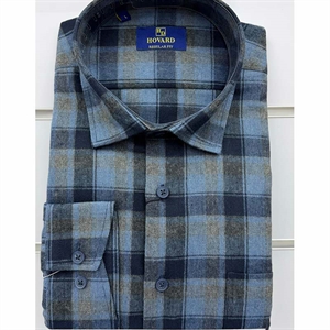 Koszula męska flanelowa krój regular fit produkt Turecki  L-4XL