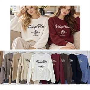 Sweter damski okrągły