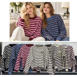 Sweter damski okrągły