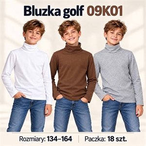 Bluzka chłopięca z golfem  134-164