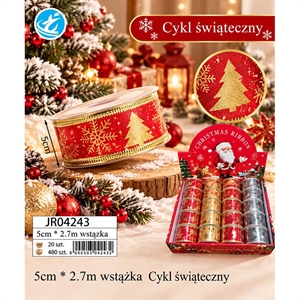 Świąteczna wstążka 5cmx2,7m
