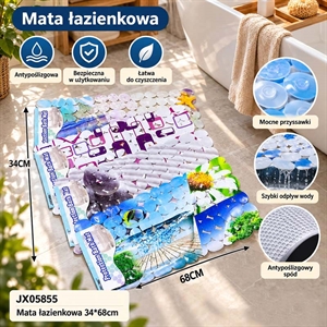 Mata łazienkowa 34x68cm