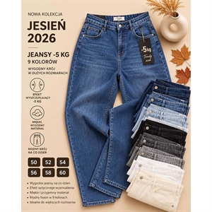 Jeansy damskie 50-60