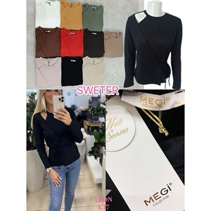 Sweter damski okrągły