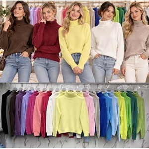 Sweter damski z golfem