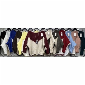 Sweter damski okrągły