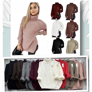 Sweter damski z golfem
