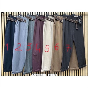 Spodnie damskie z paskiem produkt Włoski  2XL-5XL