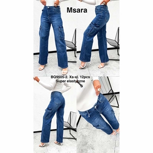 Jeansy szerokie nogawki M'sara  XS-XL