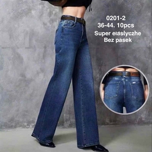 Jeansy szerokie nogawki  36-44