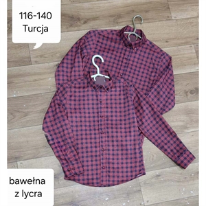 Koszula chłopięca bawełna z lycra  116-140