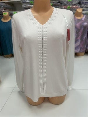 Sweter damski z dekoltem w serek L/XL 2XL/3XL