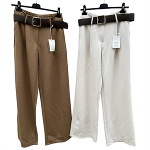 Spodnie szerokie nogawki damskie produkt Włoski