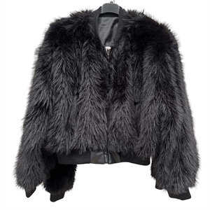 Kurtka damska z futerkiem produkt Włoski  S-L