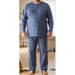 Piżama męska ocieplana (4XL-8XL)