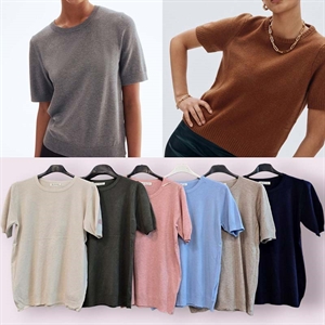 Sweter damski z krótkim rękawem - Produkt Włoski