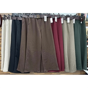 Spodnie szerokie nogawki damskie produkt Włoski