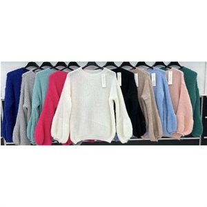 Sweter damski okrągły