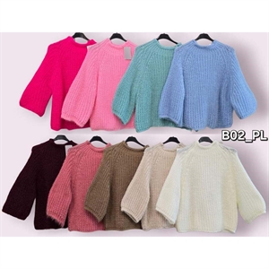 Sweter damski okrągły - Produkt Włoski