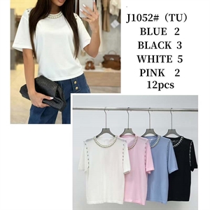 Sweter damski z krótkim rękawem