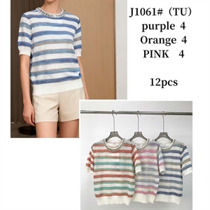 Sweter damski z krótkim rękawem