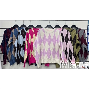 Sweter damski okrągły - Produkt Włoski