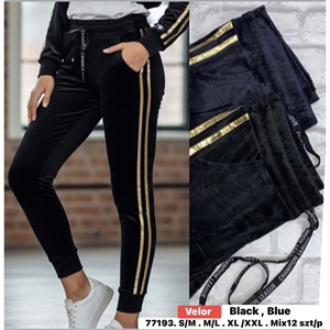 Spodnie welurowe damskie (S-2XL)