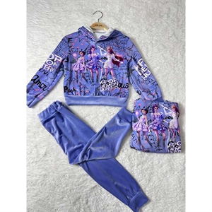 Komplet welurowy dziewczęcy (4-14)