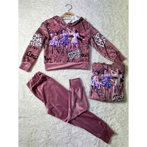 Komplet welurowy dziewczęcy (4-14)