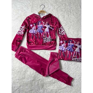 Komplet welurowy dziewczęcy (4-14)