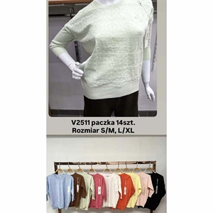 Sweter damski okrągły  S/M-L/XL