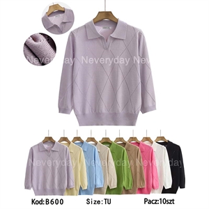 Sweter damski z kołnierzykiem