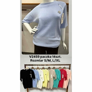 Sweter damski z krótkim rękawem  S/M-L/XL