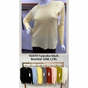 Sweter damski okrągły  S/M-L/XL