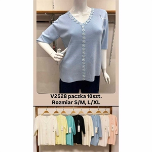 Sweter damski z krótkim rękawem  S/M-L/XL