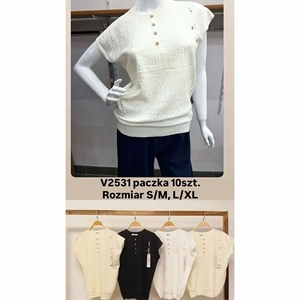 Sweter damski z krótkim rękawem  S/M-L/XL
