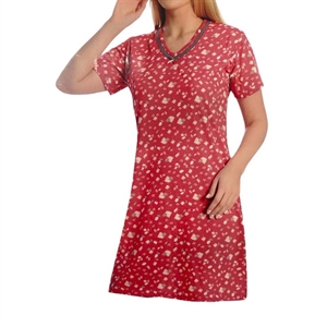 Koszula nocna damska z krótkim rękawem  L-3XL