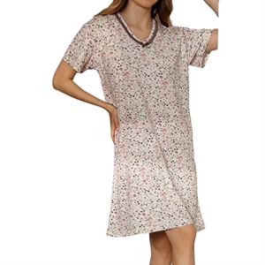 Koszula nocna damska z krótkim rękawem  L-3XL