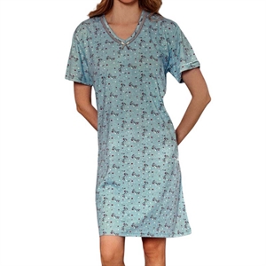 Koszula nocna damska z krótkim rękawem  L-3XL