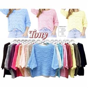 Sweter damski okrągły